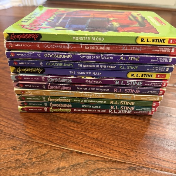 Vintage Goosebumps Book Lot 11 R.L. Stine Original 1990s Scholastic Horror Kids - Picture 5 of 5
